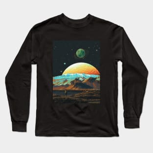 Exploring The Cosmos - Retro Space Long Sleeve T-Shirt